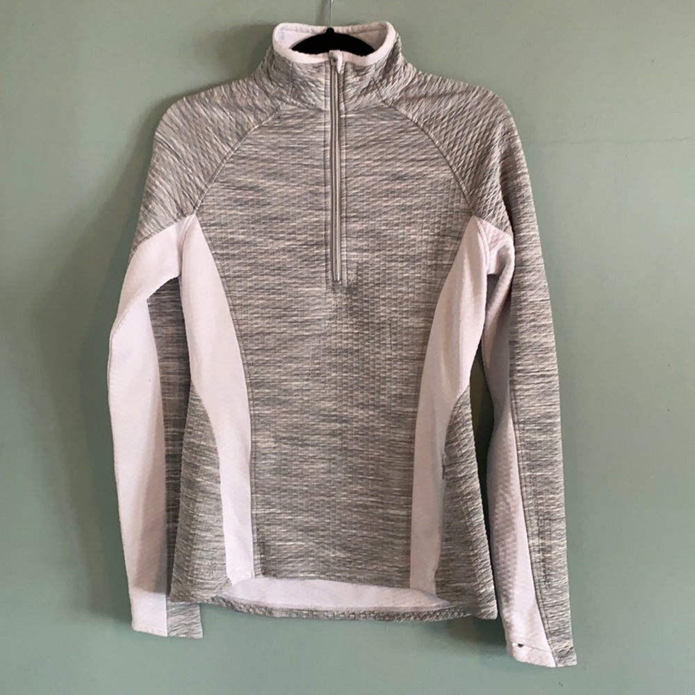 Athleta Snowscape quilted quarter zip top S